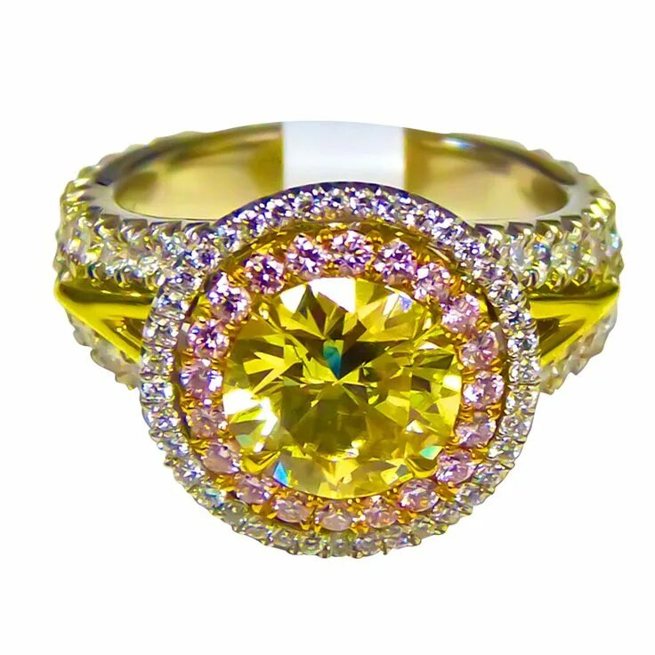 С цветными бриллиантами first class diamonds. Кольцо с бриллиантом Fancy Yellow. Красивые кольца. Украшения с желтыми бриллиантами.