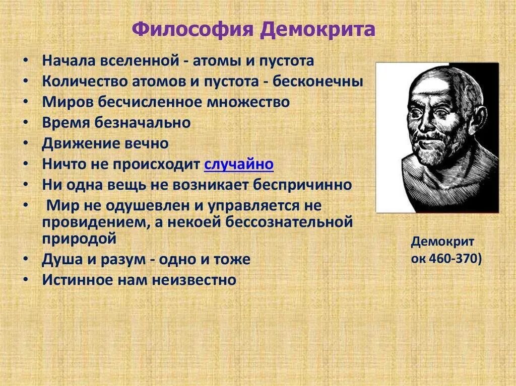 Демокрит основные идеи. Демокрит философия основные идеи. Идеи Демокрита в философии. Демокрит философ основные идеи. Школа материализма