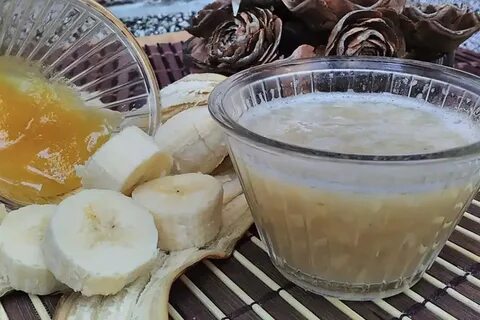 Банан с молоком и медом