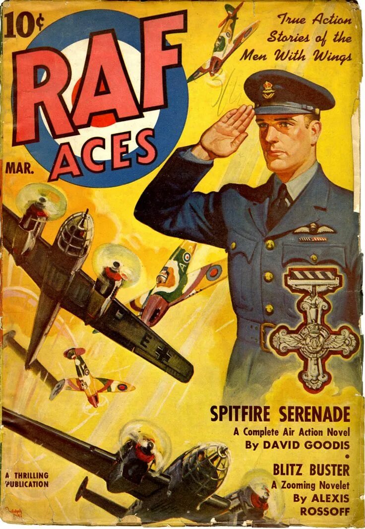 Raf aces (1931. Action stories. Обложки юмористических детективов. Обложка старого дневника вестерн. Vintage pulp art action.