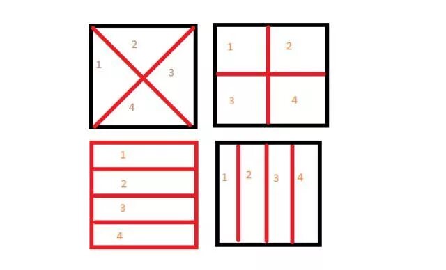 Квадрат разделённый на четыре части. Деление квадрата на 4 части. Разделить квадрат на 4 равные части. Разделить квадрат на 4 равные части разными. Метод 4 квадрата