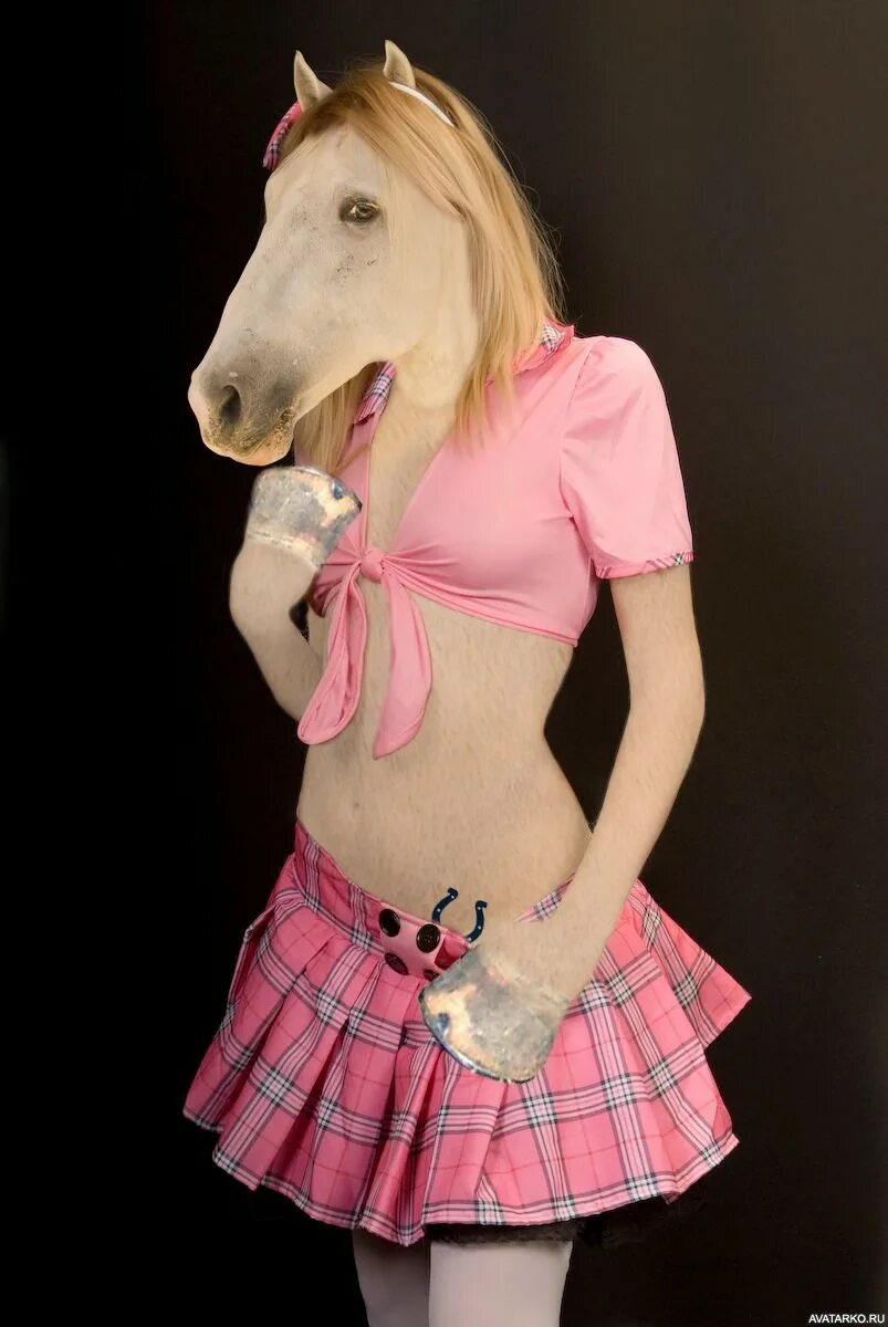 Animals in girl clothes