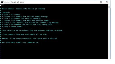 Git squash