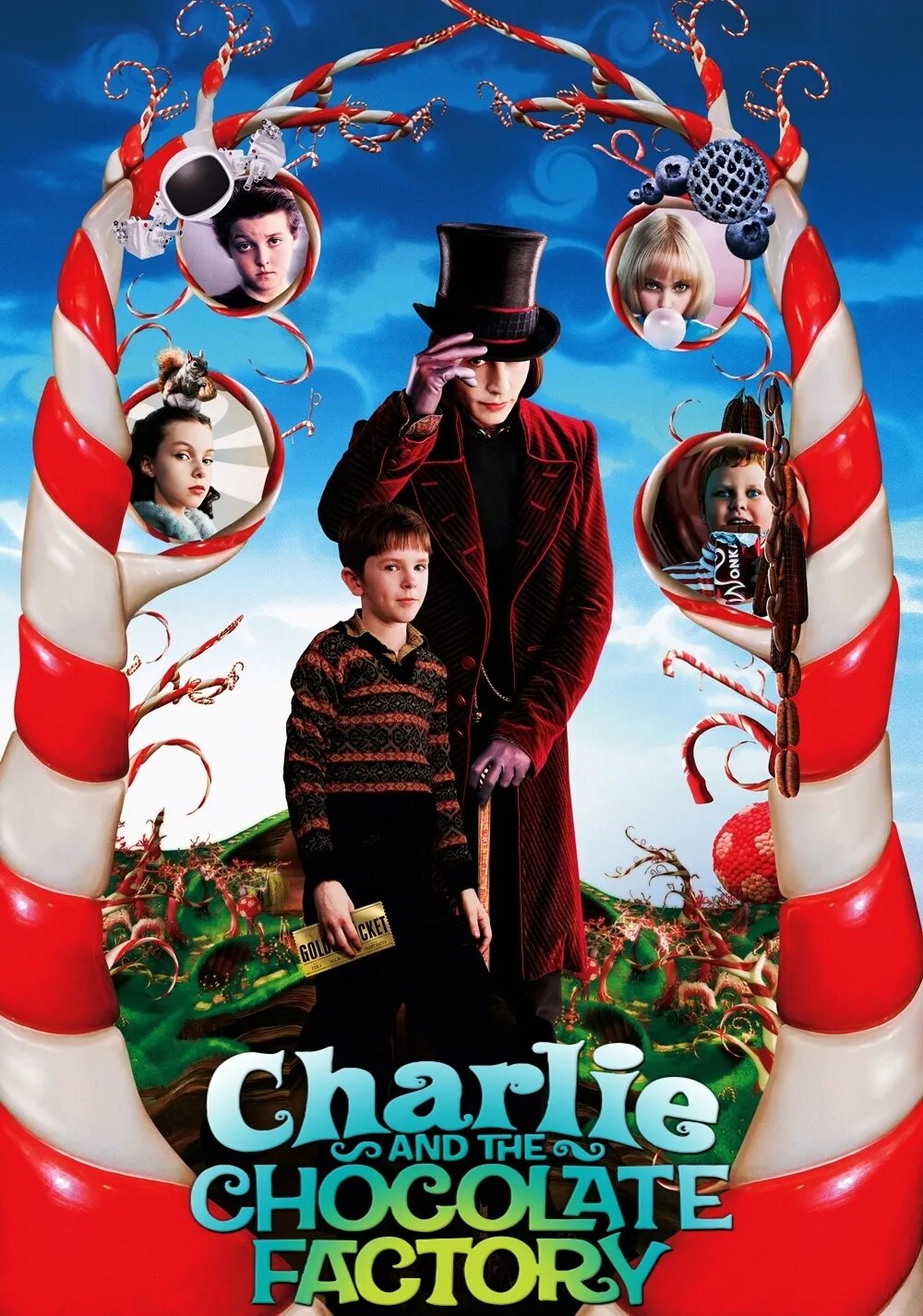 Чарли и шоколадная фабрика 2005. Charlie and the Chocolate Factory 2005 poster. Чарли и шоколадная фабрика / Charlie and the Chocolate Factory.