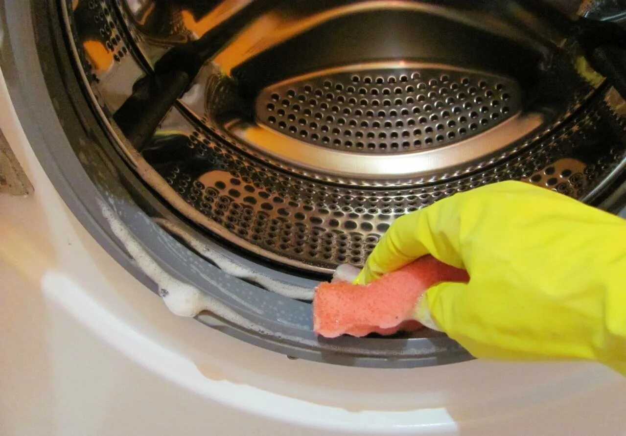 Чем отмыть барабан стиральной машины