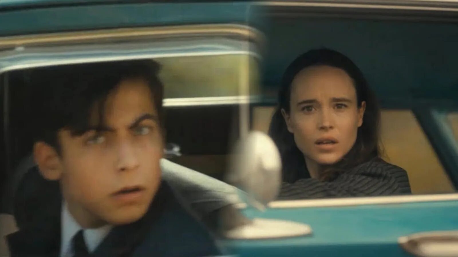 Looking at each other. Vanya and Five Drive by each other. Мем Академия Амбрелла с машиной. You'll only have each other фильм 2018. Vanya and Five meme.