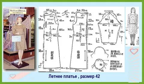 Выкройки женского платья 52 размера