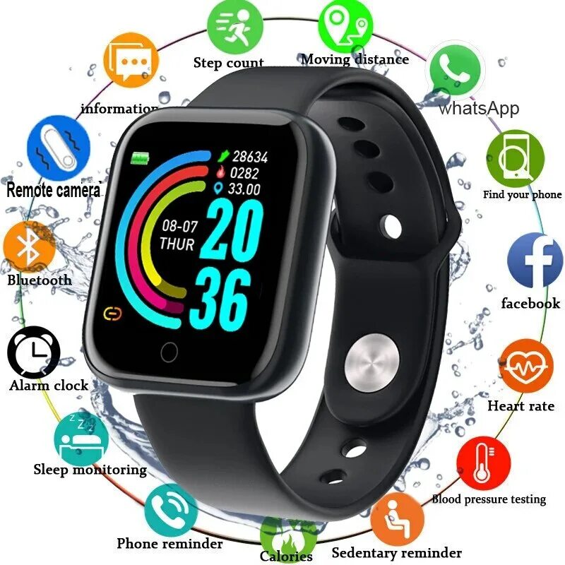 Смарт час установить. Смарт часы y68 d20. смарт часы y68 pro. смарт часы d20y68  умные часы. смарт-часы смарт-часы y68 фитнес браслет y68 smart часы y68.