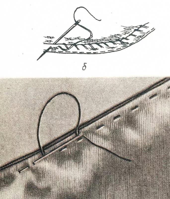 Ручной потайной шов для подгиба. Французская закрепка шов. Обработать край вручную. Ручная обработка края ткани. Потайной шов вручную подшиваем юбку.