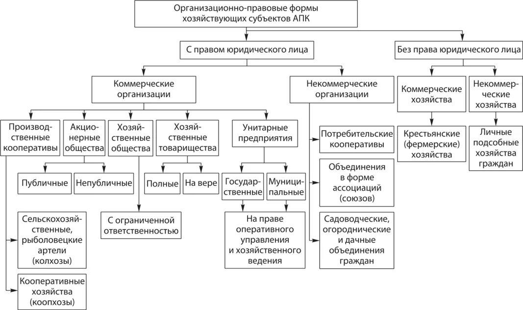 По размеру коммерческие организации