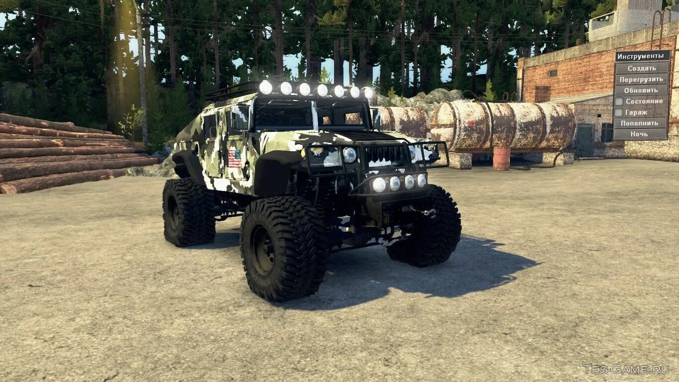 Игра Хаммер Военная версия. Hummer h1 пожарный.