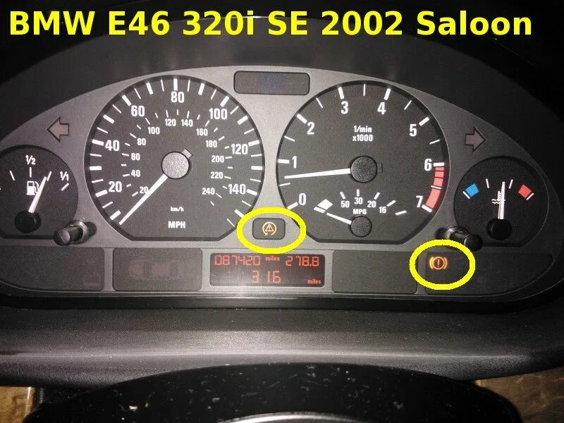Лампочки е46. BMW e46 индикаторы приборной панели. Щиток приборов BMW e46 2001. БМВ e39 2001 ASC на панели. ABS BMW e46 приборка.