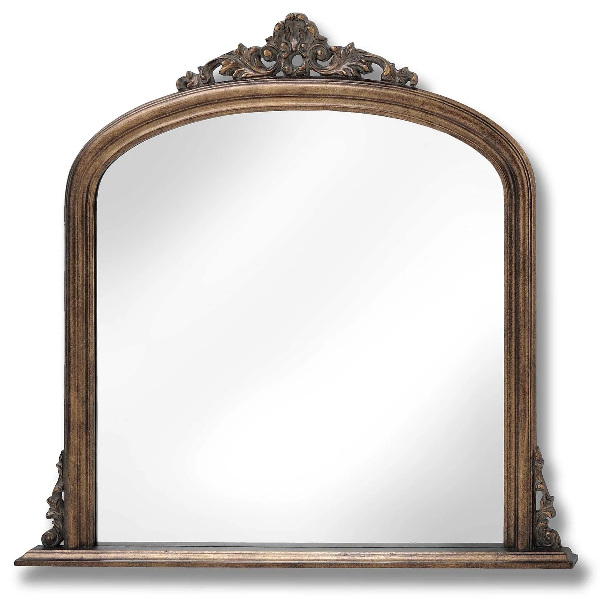 Зеркало декоративное «Antique Mirror b-1». Коричневое зеркало. Зеркало античное настенное. Зеркало в раме Прованс.