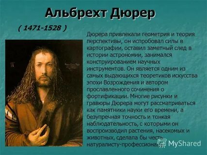 Биография альбрехта дюрера