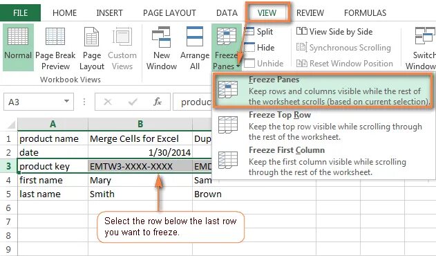 Choose rows