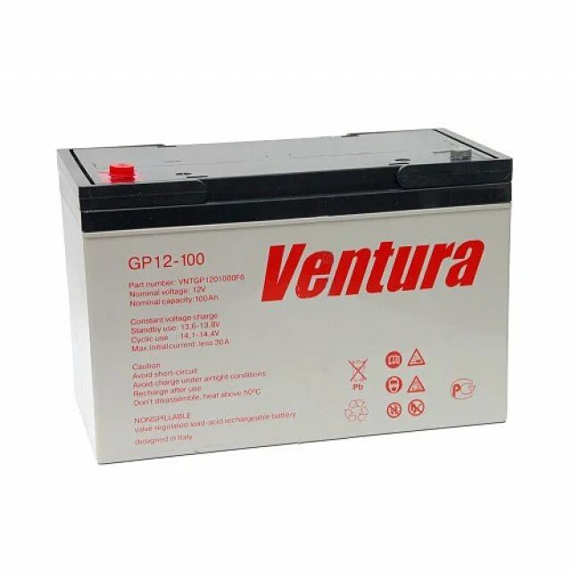 Gp 12 12 s. Аккумуляторная батарея Ventura GPL 12. Ventura АКБ Ventura GP 12-100. Аккумуляторная батарея Ventura GP 12-100 107 А·Ч. Аккумуляторная батарея Ventura GPL 12-100 100 А·Ч.