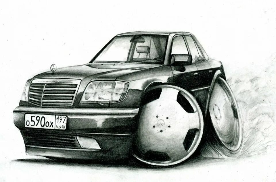 Mercedes w124 vector. Mercedes w124 волчок drawing. Mercedes-Benz w124 арт. Мерседес Бенц w124 карандашом.