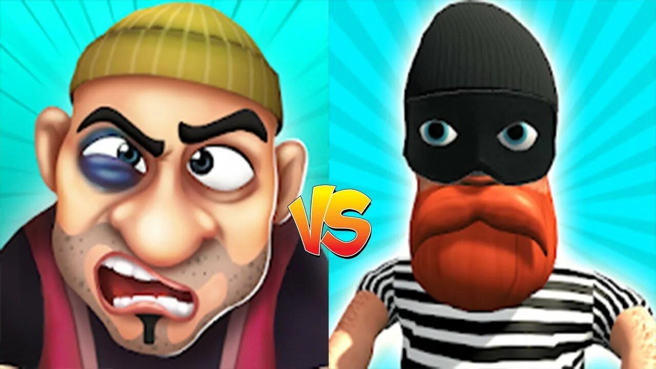Scary Robber Home Clash. Scary Robber Brian. Scary robber