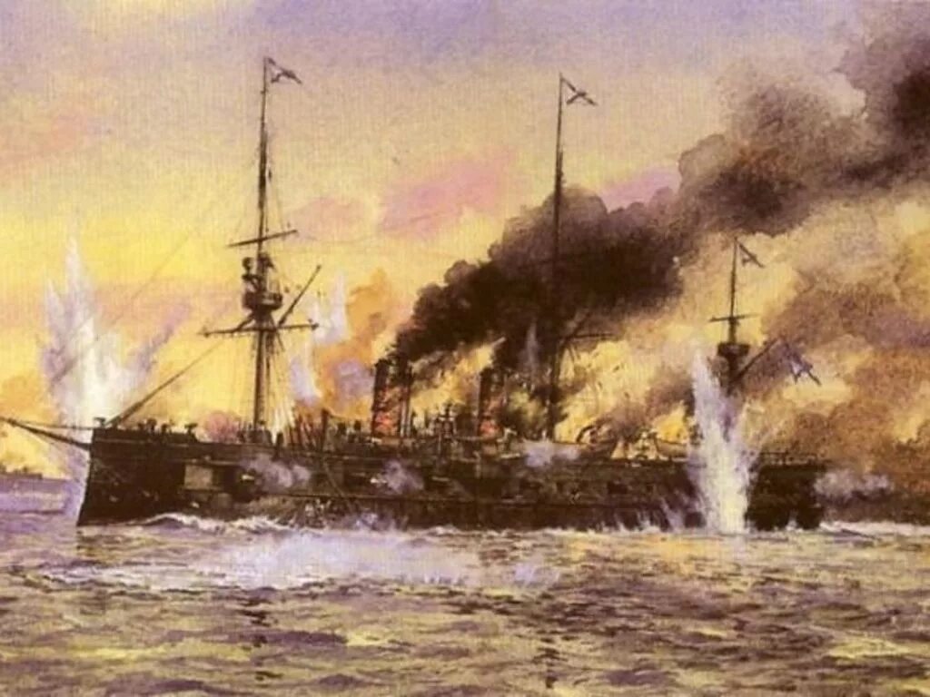 Крейсер Варяг Цусимское сражение. Цусимское сражение 1905. Цусимское сражение корабли