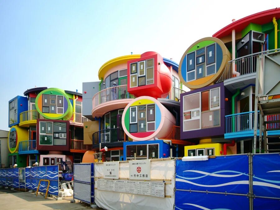 Необычный детский сад. Жилой комплекс Reversible-Destiny Lofts (Токио, Япония). Инновационный жилой комплекс “Reversible-Destiny Lofts” в Японии. Лофты обратимой судьбы Токио. Инновационный жилой комплекс Reversible-Destiny Lofts в Японии план здания.