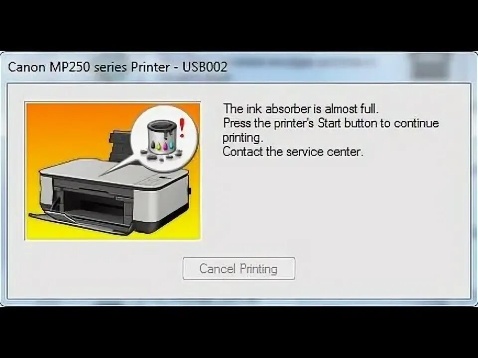 Canon pixma ошибка p08. Canon mp250 горит лампочка с и в. mp250 series. абсорбер чернил полон canon mp250. компьютер не видит принтер canon mp270.