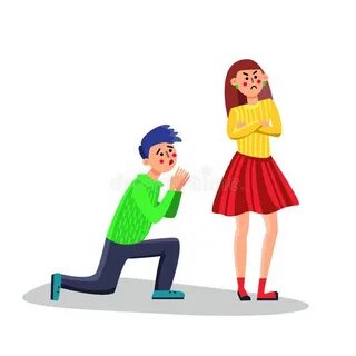 Заставить просить прощения на коленях