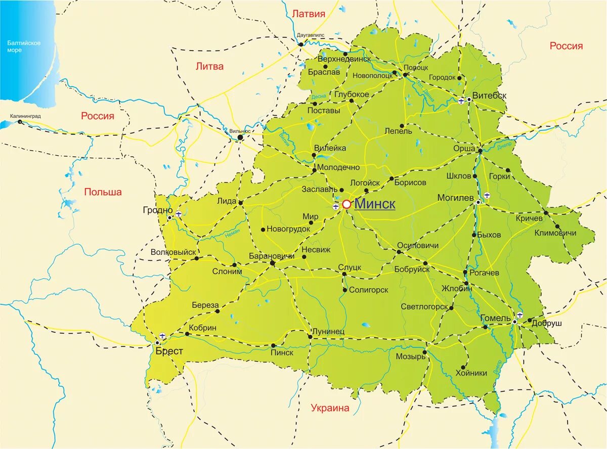 Можно ли ехать в белоруссию. Географическая карта Белоруссии. Республика Белоруссия на карте. Карта Белоруссии с городами на русском языке. Карта Беларуси подробная с деревнями.