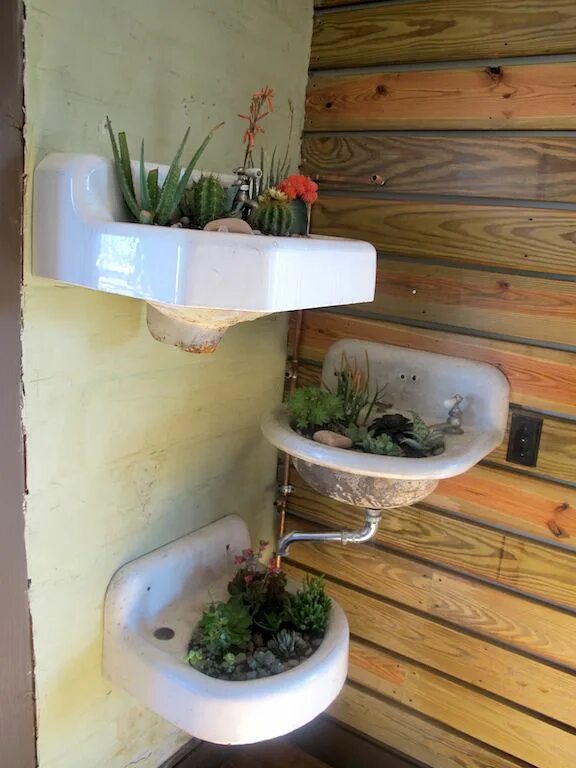 Что можно сделать из старой раковины Idées pour recycler vos vieilles portes Page 2 Vieilles portes, Decoration jardi