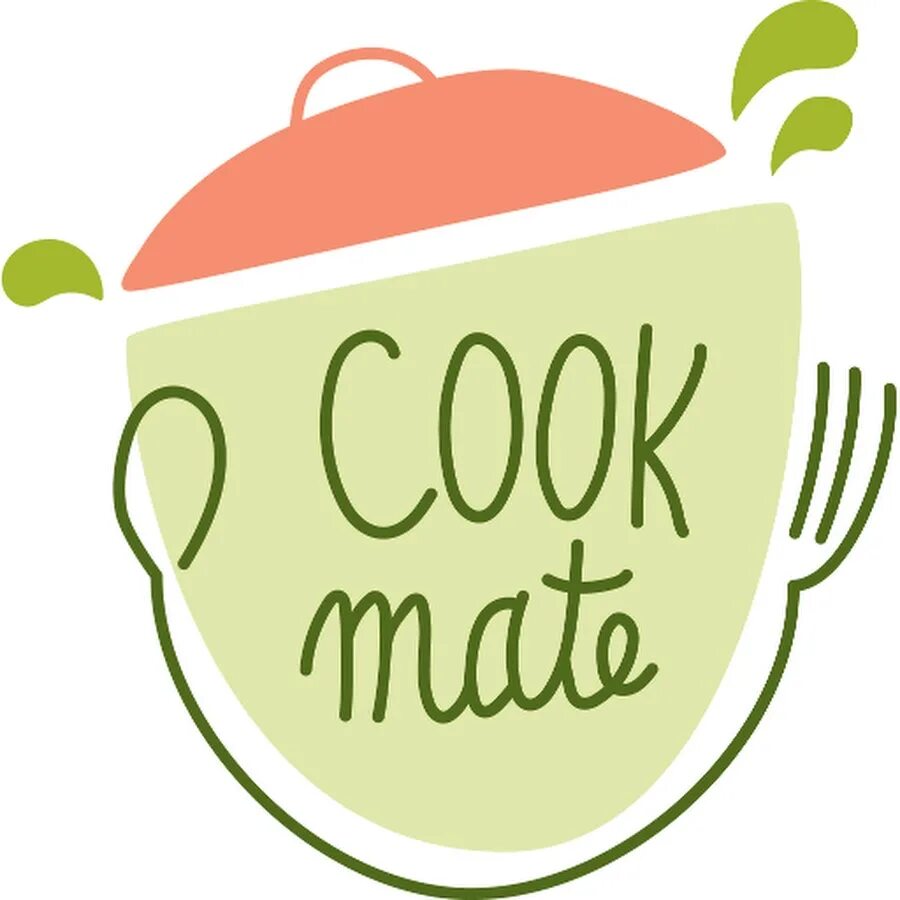 My cooking book. Cookmate. Cookbook app. Cookbook app logo.