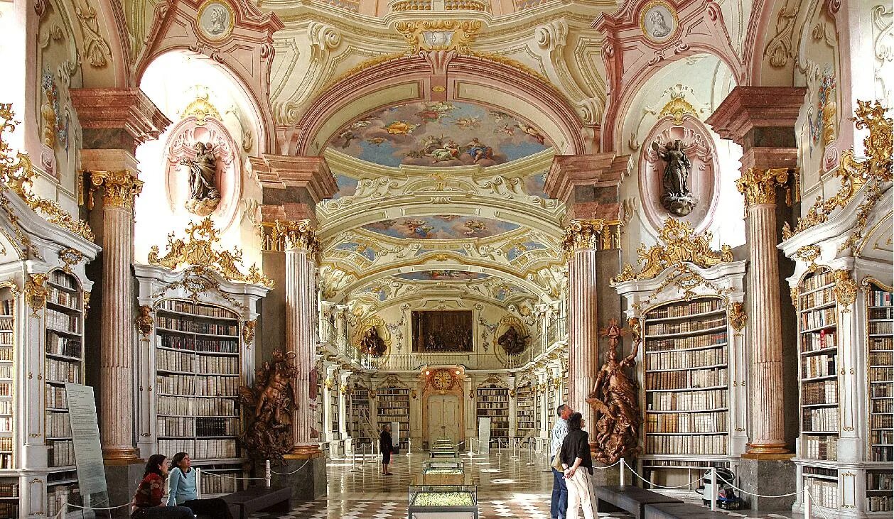 Самый крупный монастырь в европе. Библиотека аббатства Адмонт, Австрия. Аббатство Мельк Австрия. Бенедиктинский монастырь в Мельке. Австрия библиотека монастыря Мельк.