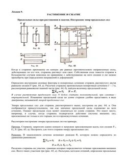 Внутренние силы при растяжении и сжатии