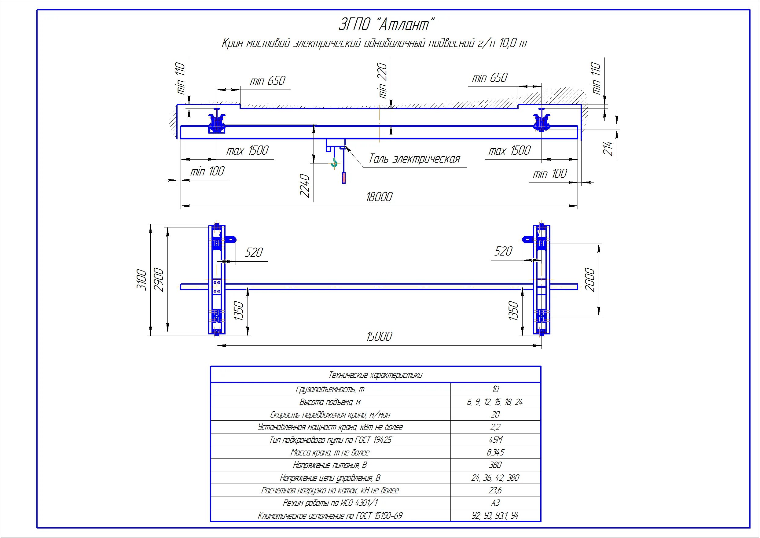 Габариты опорной кран балки. Кран балка 2т гак. Кран балка 10 тонн чертеж. Кран балка 5т размеры. Подвесная кран балка 2т типовой чертёж.