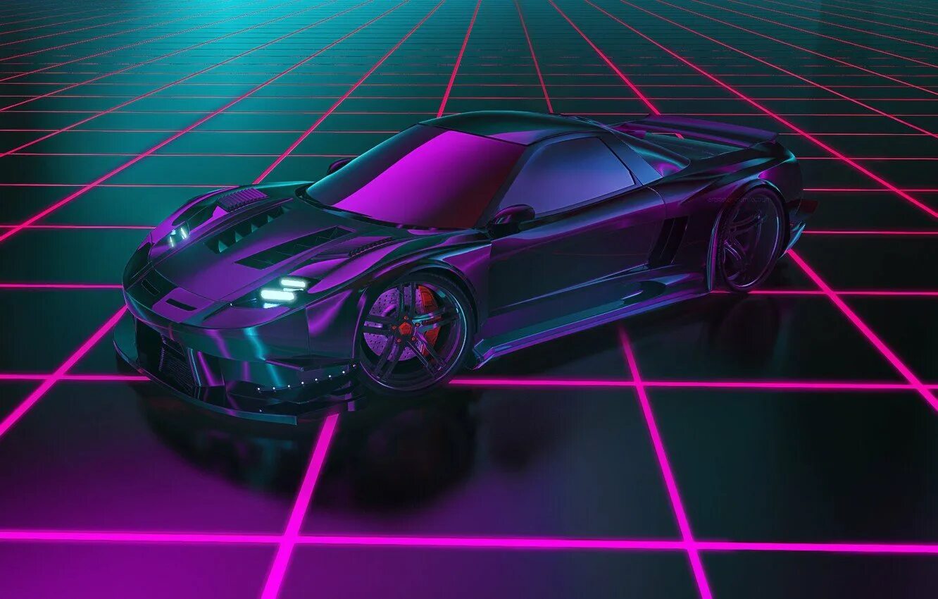 Honda NSX Neon. Lamborghini Countach Synthwave. Synthwave гонщик. Крутые неоновая