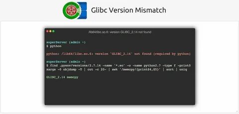 Version glibc not found