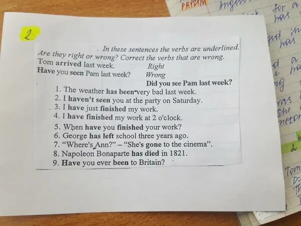 Some of these sentences have mistakes. Are the underlined verbs right or wrong correct them where necessary. right or wrong correct the wrong sentences. correct these sentences. verbs right and wrong.