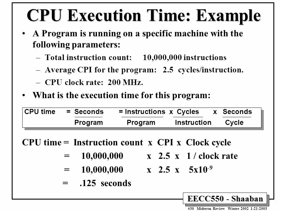 Program runs