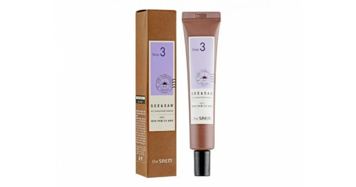 Solution the saem. See &amp; saw a.c control dark solution 30мл. средство от темных пятен see &amp; saw ac control dark solution 30мл. the saem точечное средство see &amp; saw ac control dark solution. see saw корейская косметика step 3.