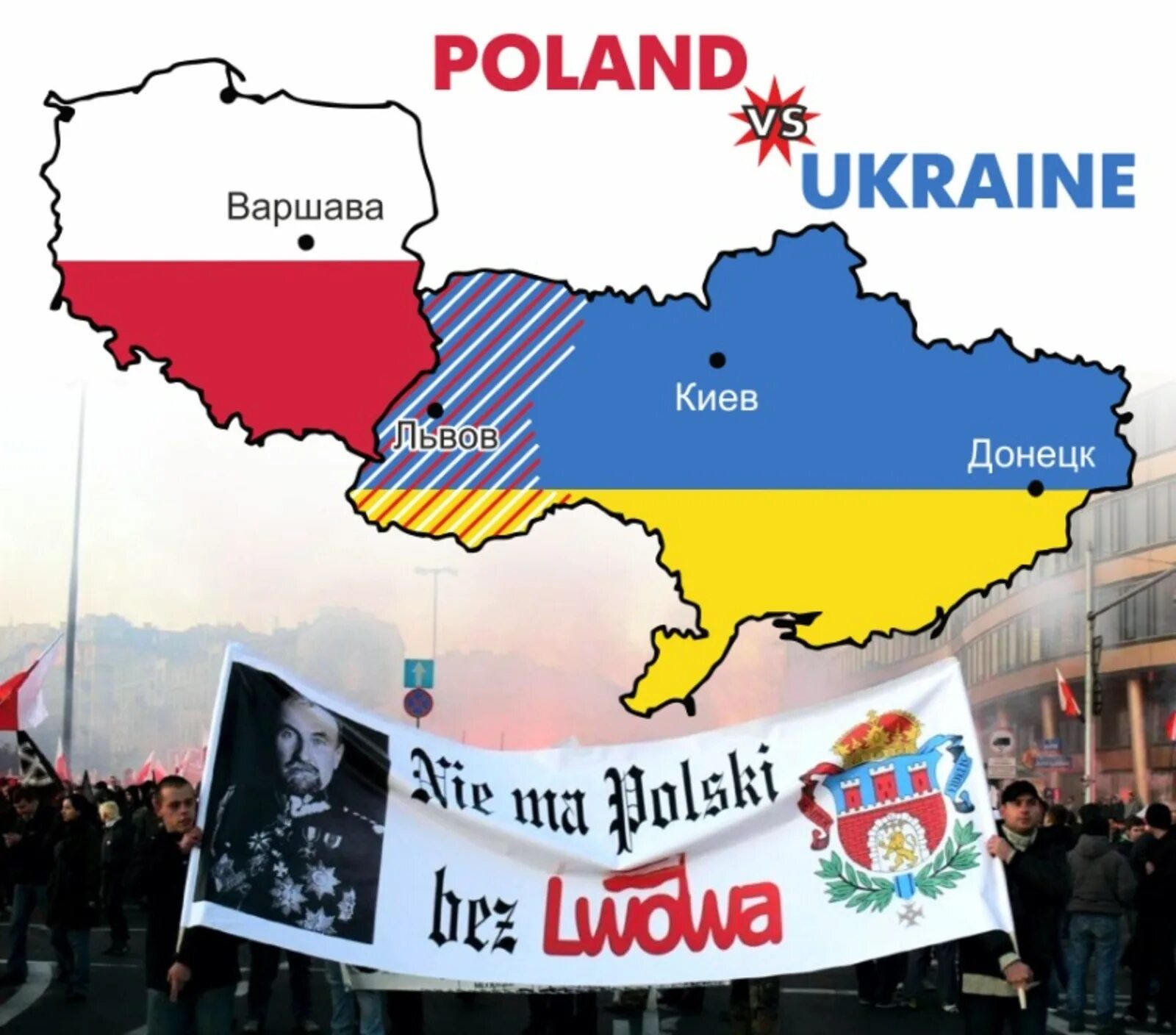 Запад украины польше. Раздел украины карта польское телевидение. Раздел украины между россией и польшей. Части украины. Территория западной украины.