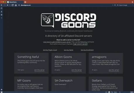 Goon discords