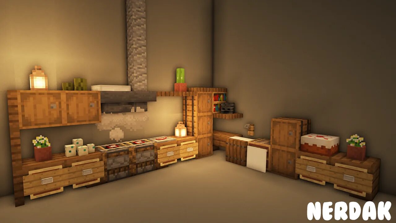 Minecraft: KitchenㅣTutorial Minecraft kitchen ideas, Minecraft kitchens, Minecra