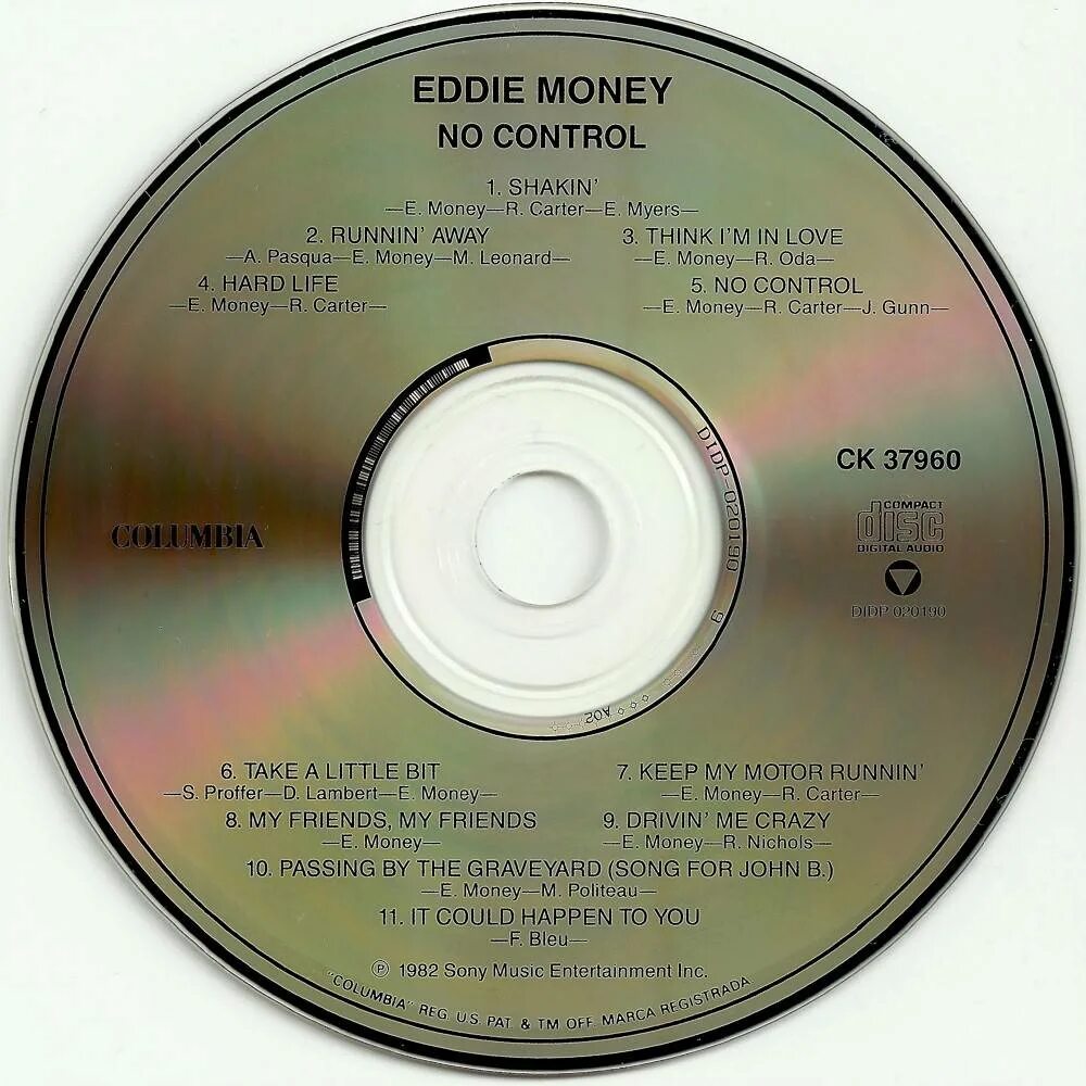 Песня мани 1 час. Двд аудио диск Diana Krall. Eddie money. Eddy with money. No Control песня.