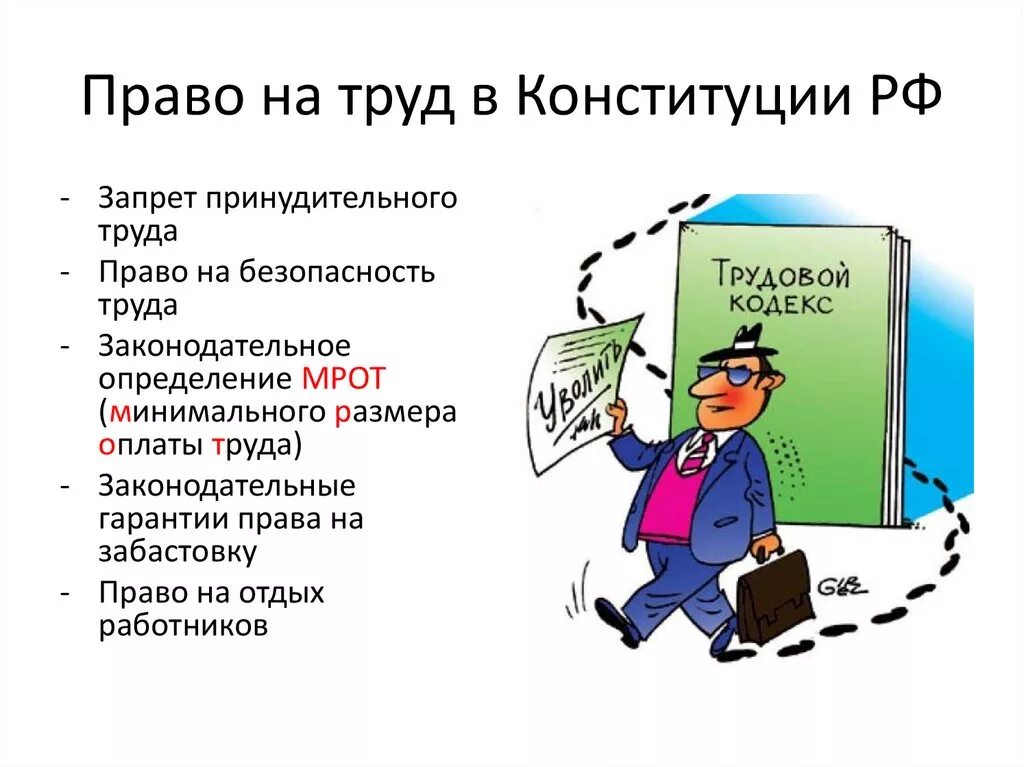 Право на труд. Право на ИРКД. Трудовое право.