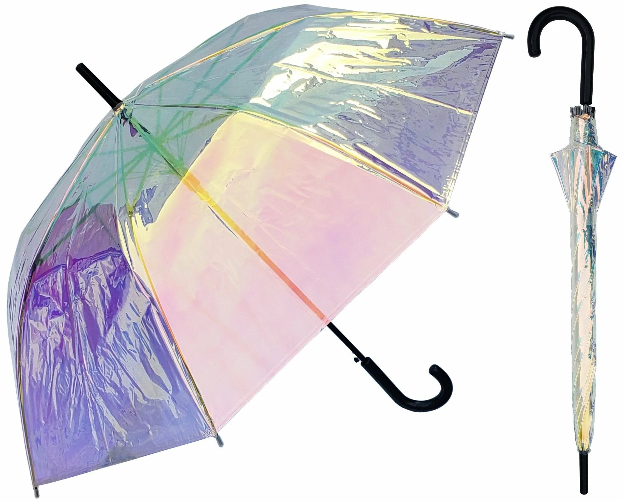 Зонт. Оригинальные зонты. Необычные зонты. Зонт перламутровый. Прозрачные зонтики купить