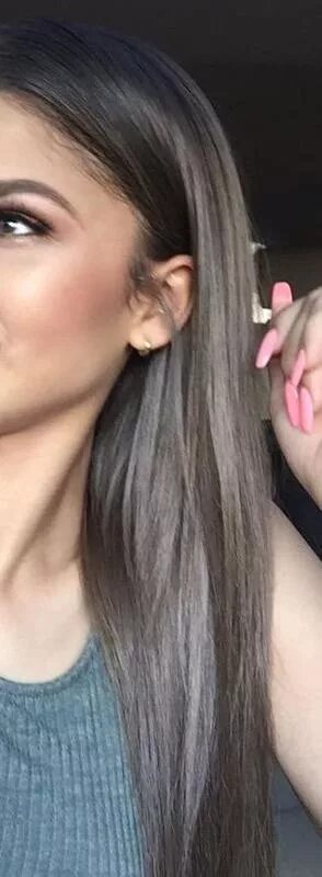 Графит и пепельный оттенок Hair color, Dying hair, Hair stylies
