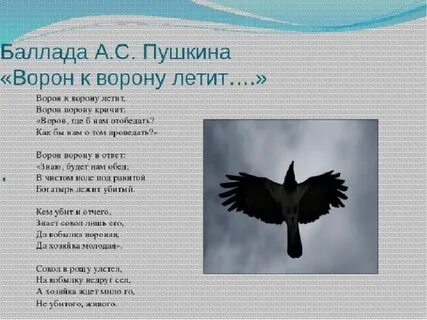 Стих про ворон 3 класс