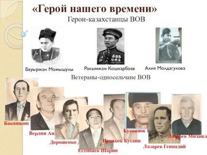 Казахстанцы герои великой отечественной
