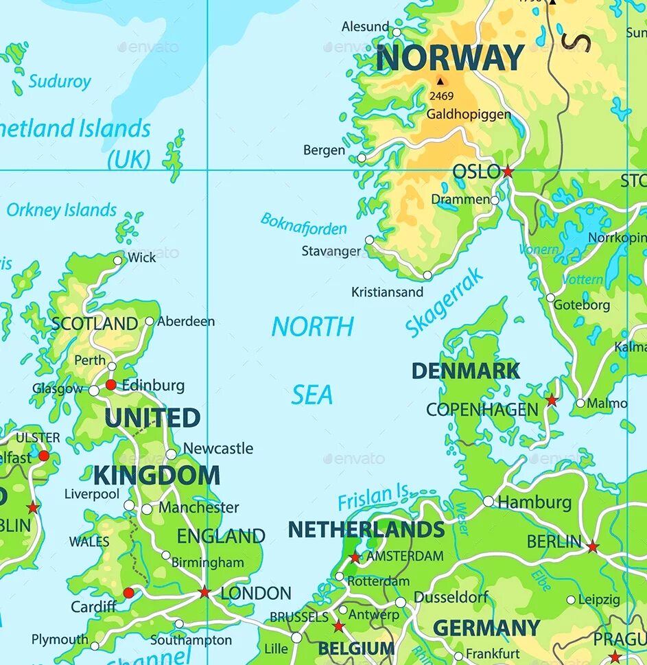 Where is north. Северное море на карте великобритании. north sea на карте. северное море на карте. страны возле северного моря.