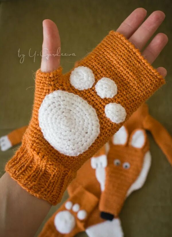 варежки лапки. митенки лисы. минетки кошачьи лапки. варежки с колпачком. перчатки кошачьи лапки.