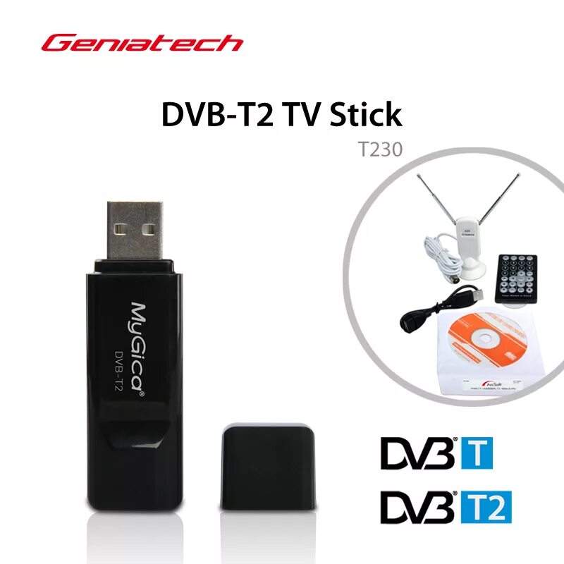 Тв тюнер на андроид. MYGICA t230. USB цифровой ТВ тюнер DVB-t2. MYGICA USB ТВ тюнер t230. DVB t2 USB TV Stick.