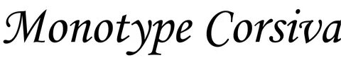 Monotype font